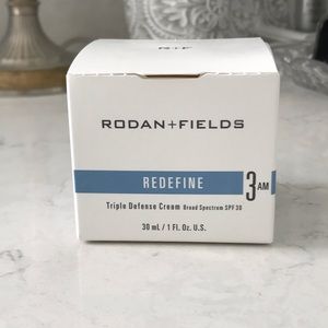 Rodan & Fields Redefine AM Triple Defense Cream. Moisturizer/sunscreen in one.